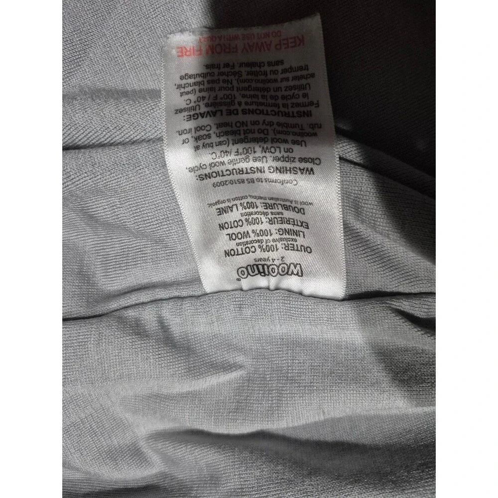 Woolino 4 seasons merino wool sleepsack size 2-4 years